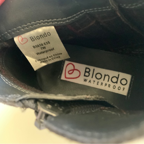 Blondo Boots Womens Liam Ankle Bootie Waterproof Grey Suede Casual Size 7 - Picture 12 of 13